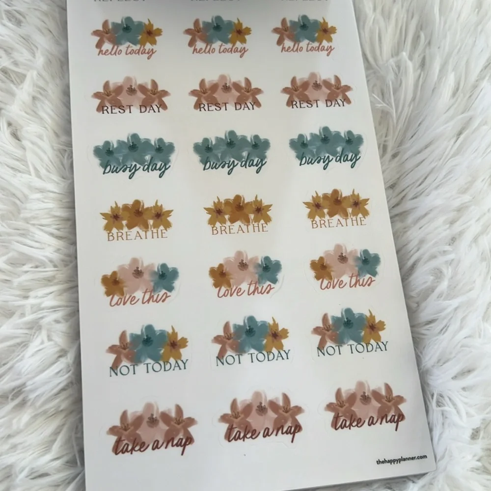 Happy Planner Classic Sticker Sheets - Softly modern 746